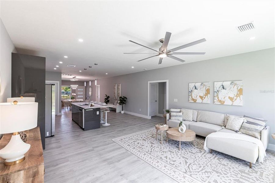 Furnished interior view inside a new home in , Punta Gorda (Image 39).