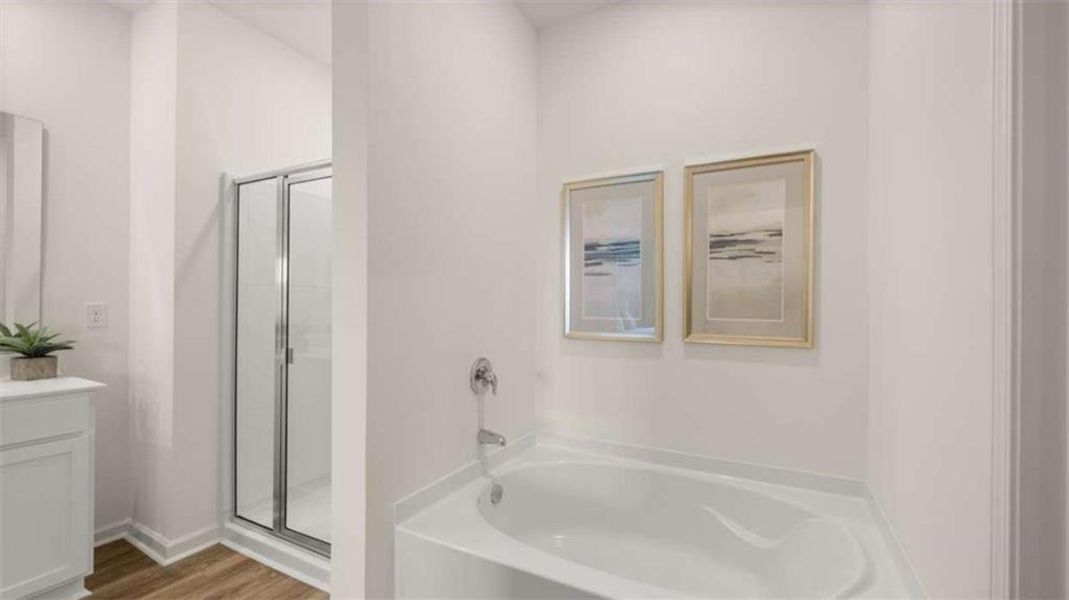 Furnished interior view inside a new home in The Preserve at Agricultural Village, Perry (Image 10).