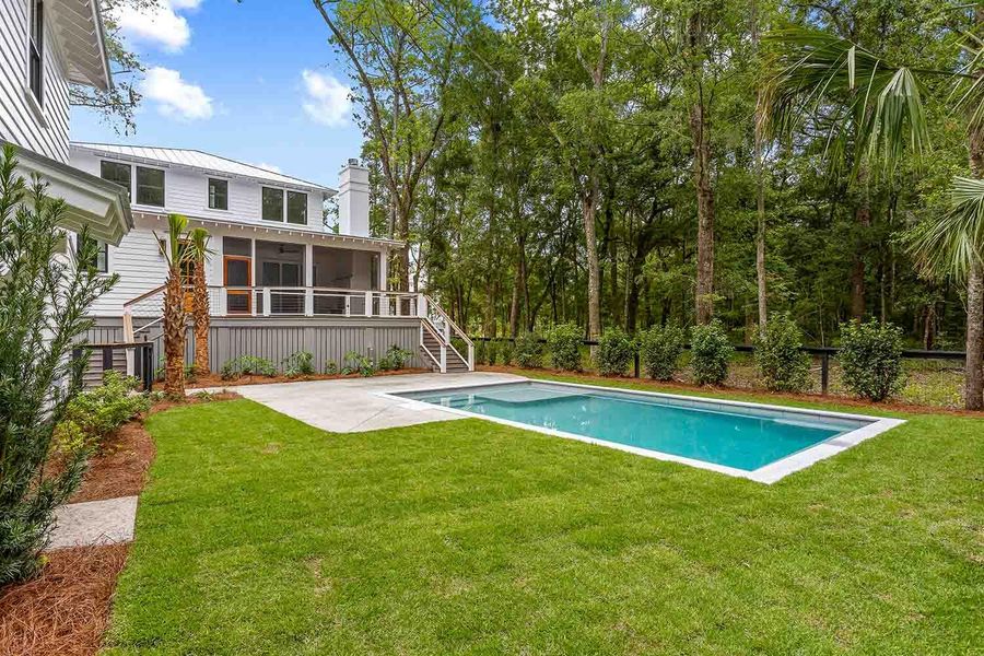 Front exterior of a new home in , Johns Island, SC, highlighting curb appeal (Image 45).