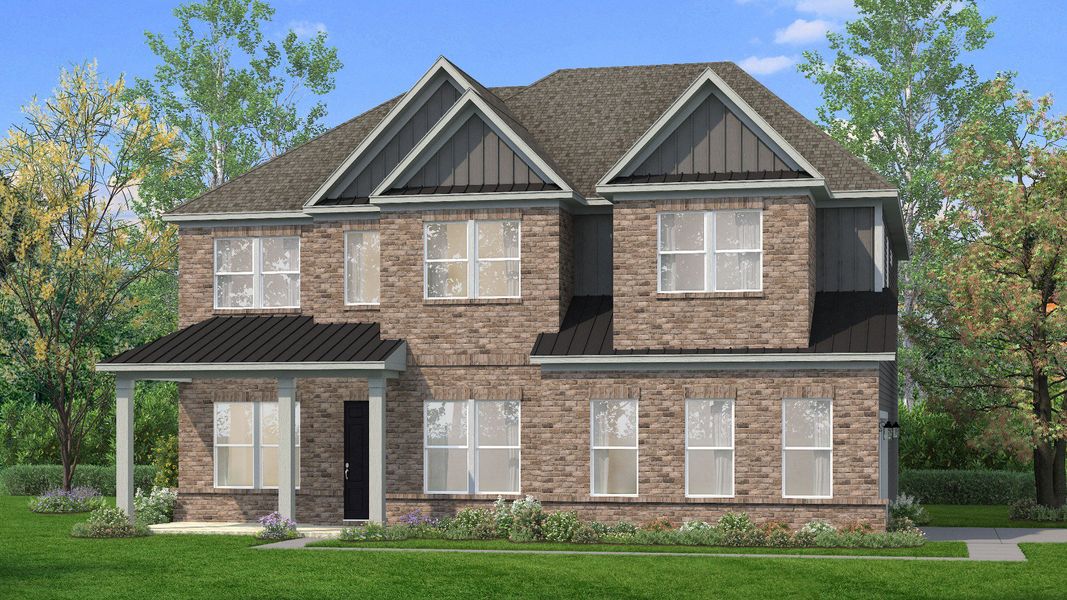 Representative exterior photo of a completed home built from the Grace II by DRB Homes in Northridge Park, Murfreesboro, TN (Image 2). Representative exterior photo of a completed home built from the Grace II by DRB Homes in Northridge Park, Murfreesboro, TN (Image 2).