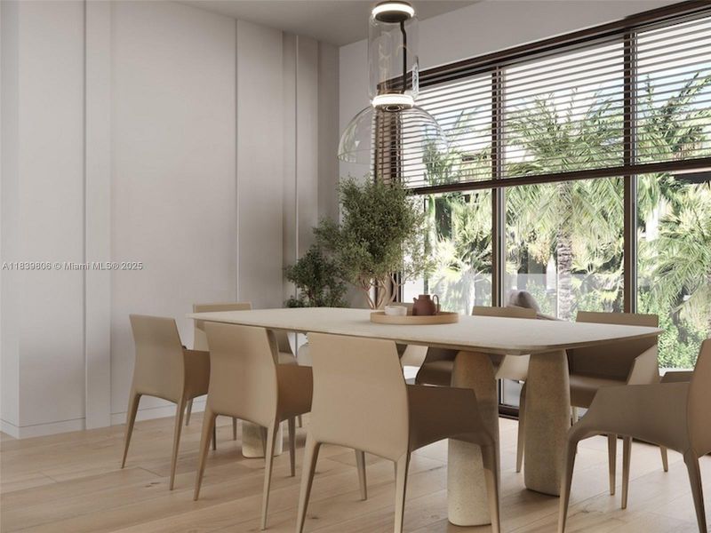 Furnished interior view inside a new home in , Miami Beach (Image 16).