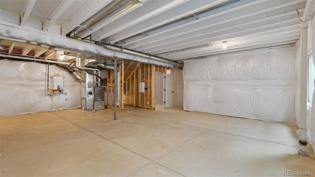 Unfinished basement Unfinished basement