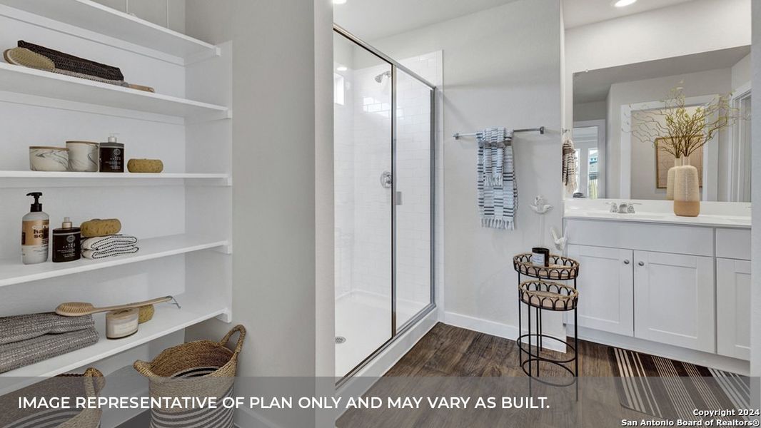 Furnished interior view inside a new home in Trace, San Marcos (Image 11).