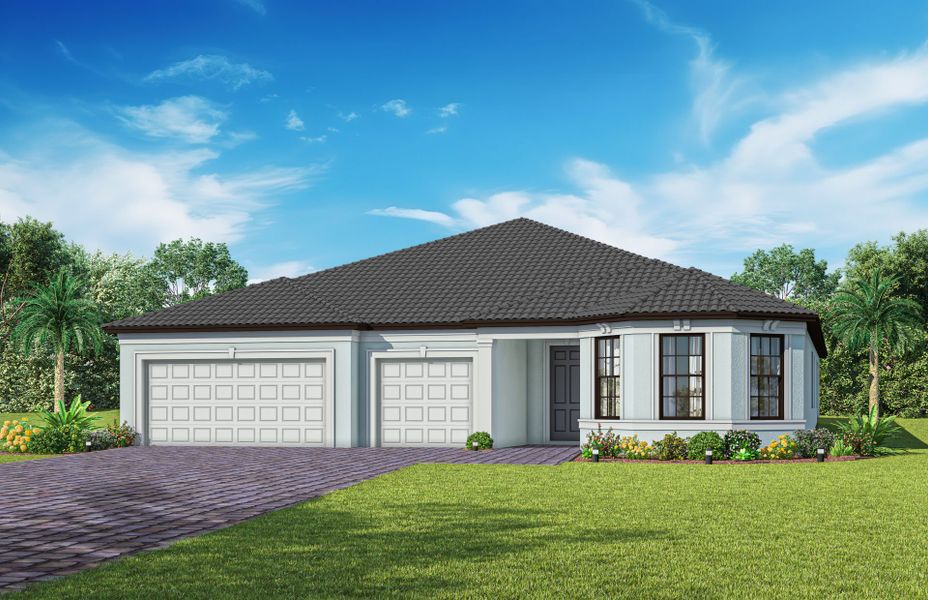 Representative exterior photo of a completed home built from the Renown by Del Webb in Del Webb Naples, Ave Maria, FL (Image 22).