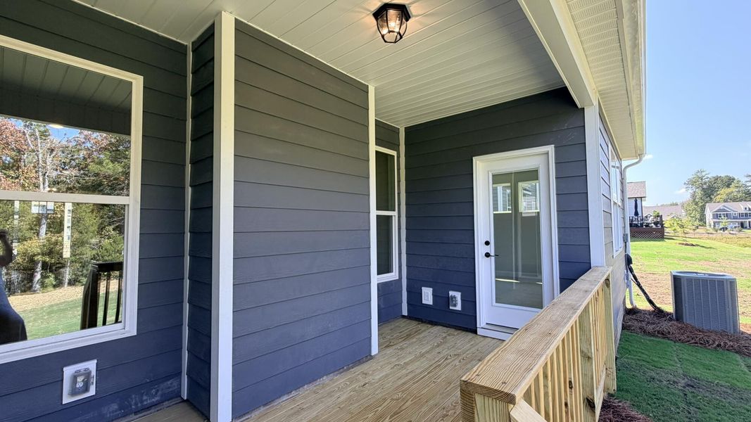 Exterior details and patio area of a home in Waterford Commons, Rock Hill (Image 17). Exterior details and patio area of a home in Waterford Commons, Rock Hill (Image 17).