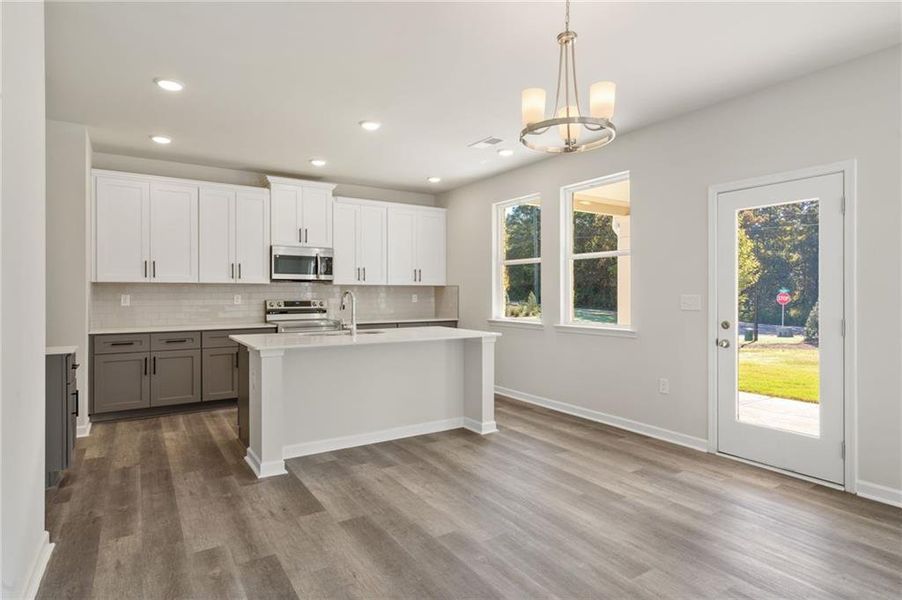 Furnished interior view inside a new home in The Brooke at Rivertown, South Fulton (Image 14).