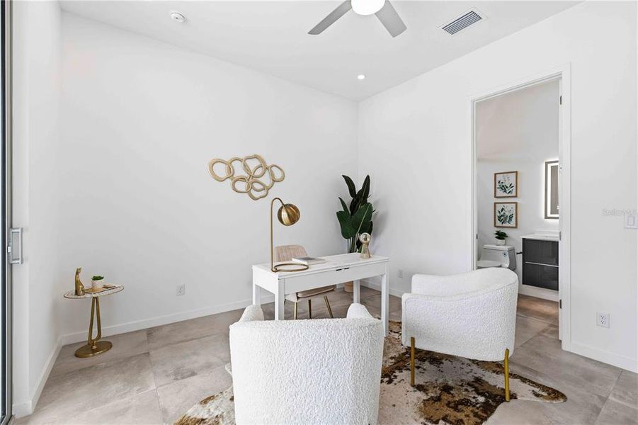 Furnished interior view inside a new home in , Sarasota (Image 24).