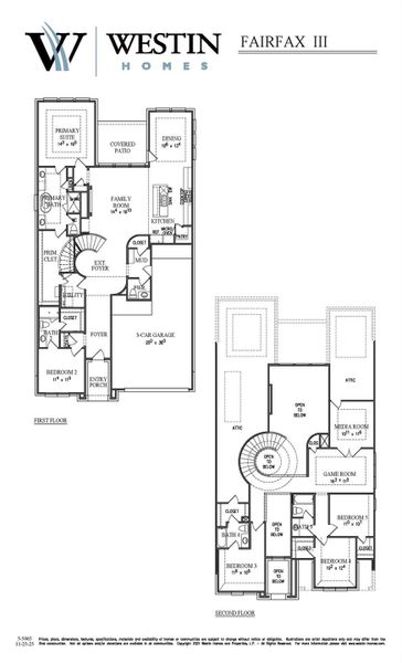 2D floor plan layout of this home in Meridiana, Manvel, TX (Image 3).