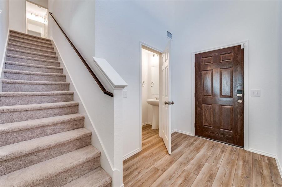 Downstairs half bath Downstairs half bath