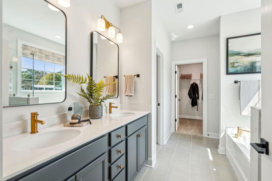 Furnished interior view inside a new home in Sweetgrass Station, Summerville (Image 56). Furnished interior view inside a new home in Sweetgrass Station, Summerville (Image 56).