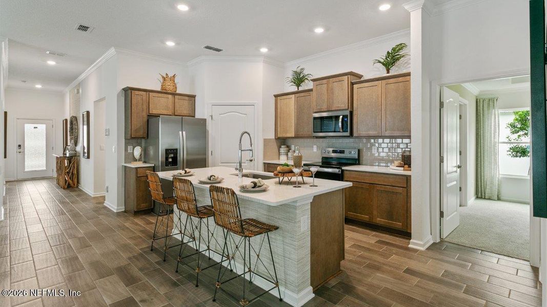 Furnished interior view inside a new home in Sawmill Branch, Palm Coast (Image 19).