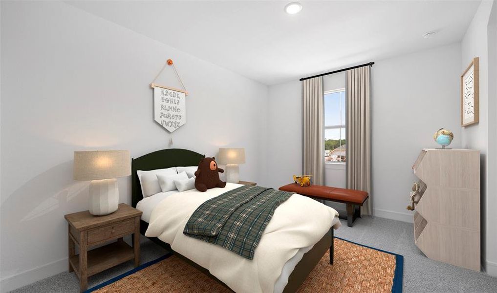 Furnished interior view inside a new home in Kreymer at the Park, Wylie (Image 5).