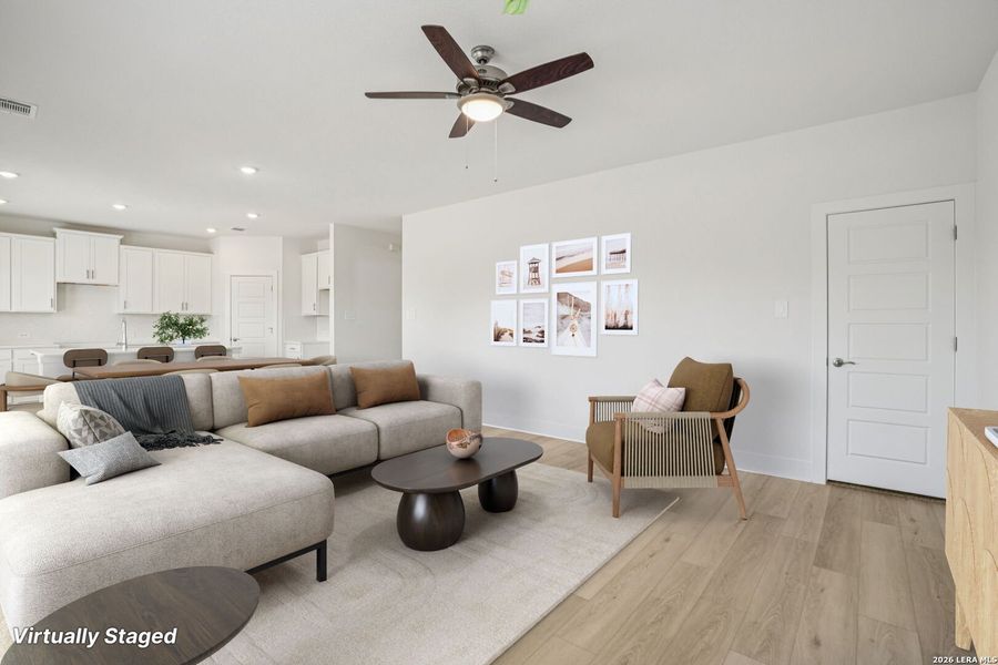Furnished interior view inside a new home in Carmel Ranch, Schertz (Image 8).