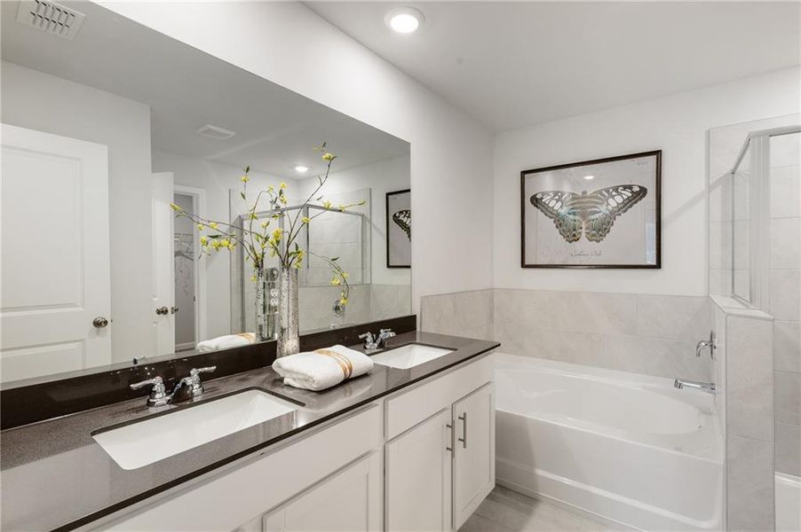 Furnished interior view inside a new home in , Conyers (Image 25).