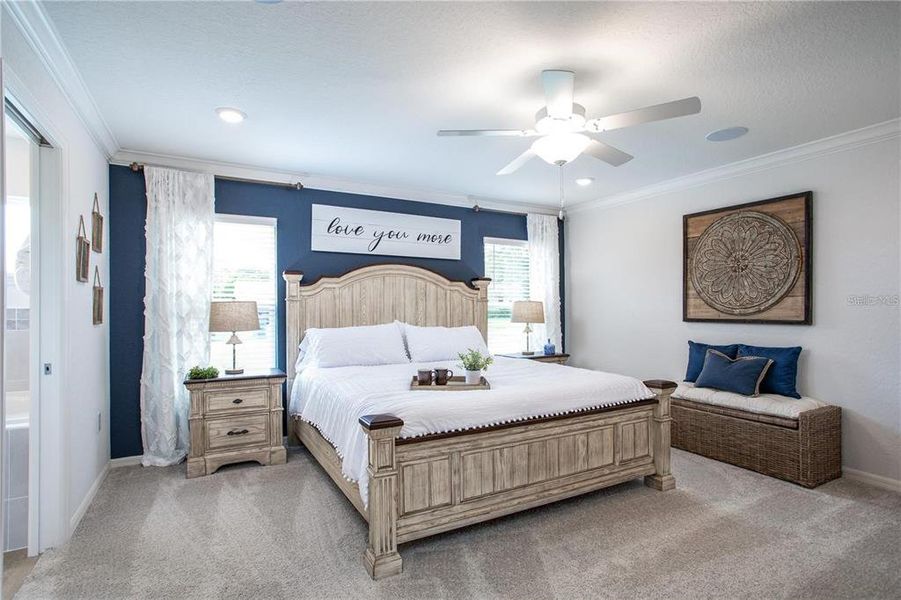 Furnished interior view inside a new home in Lakeside Preserve, Lakeland (Image 10).