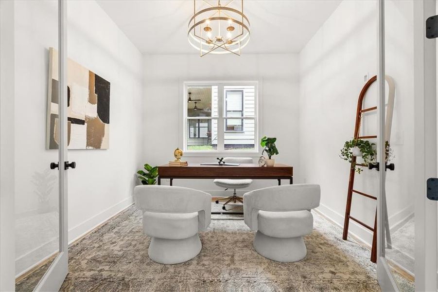 Furnished interior view inside a new home in , Atlanta (Image 18).