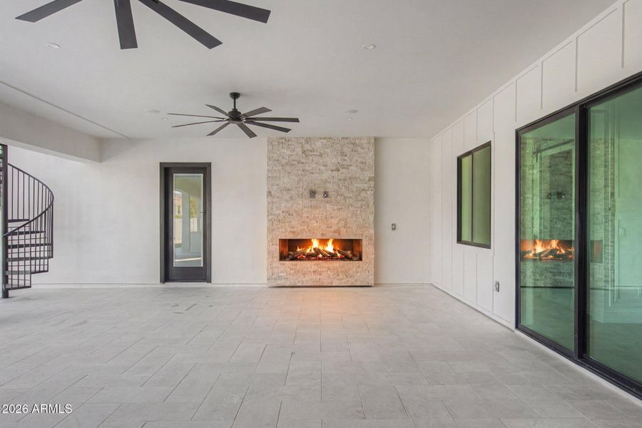 Double-Sided stone Fireplace Double-Sided stone Fireplace