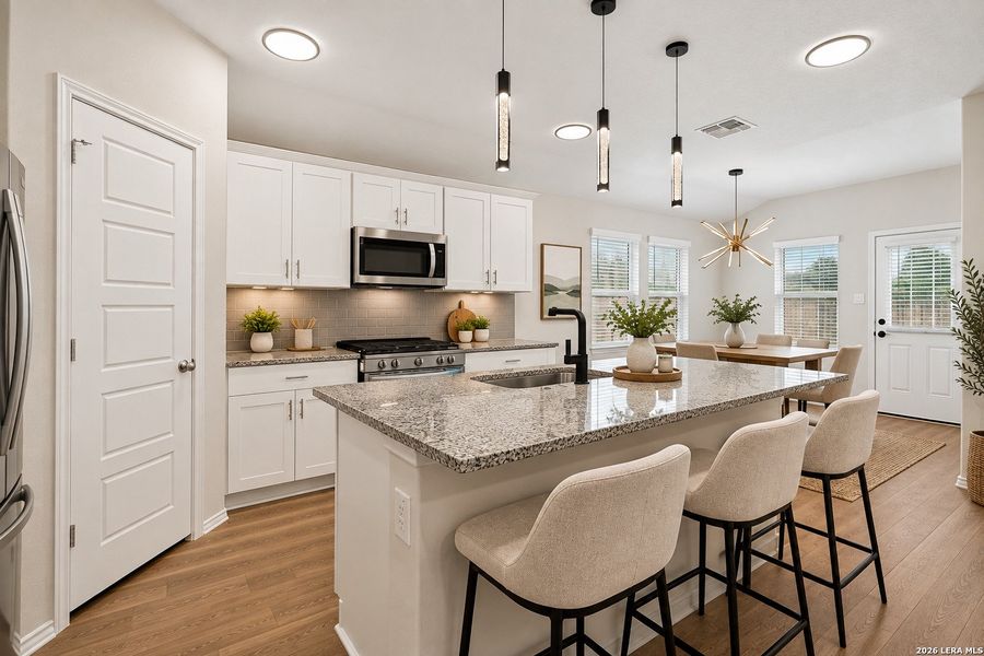 Furnished interior view inside a new home in Saengerhalle Meadows, New Braunfels (Image 27).