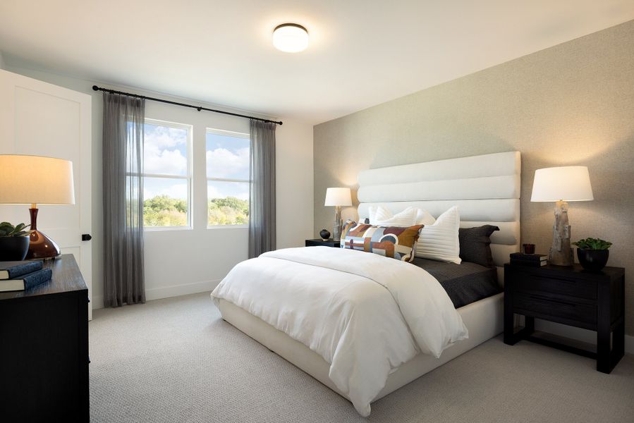 Furnished interior view inside a new home in Novel, Austin (Image 11).