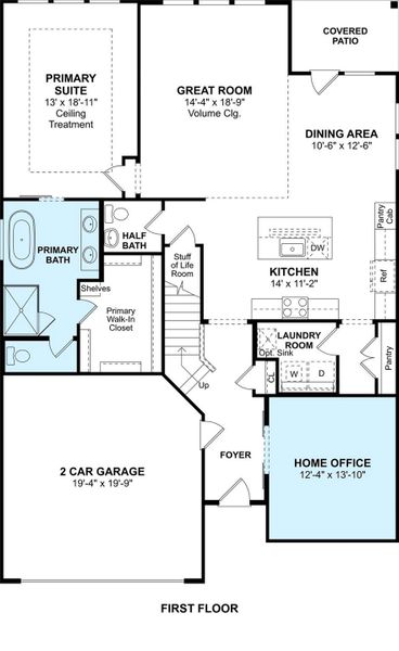 The Omaha floor plan by K. Hovnanian® Homes. 1st Floor shown. *Prices, plans, dimensions, features, specifications, materials, and availability of homes or communities are subject to change without notice or obligation. The Omaha floor plan by K. Hovnanian® Homes. 1st Floor shown. *Prices, plans, dimensions, features, specifications, materials, and availability of homes or communities are subject to change without notice or obligation.