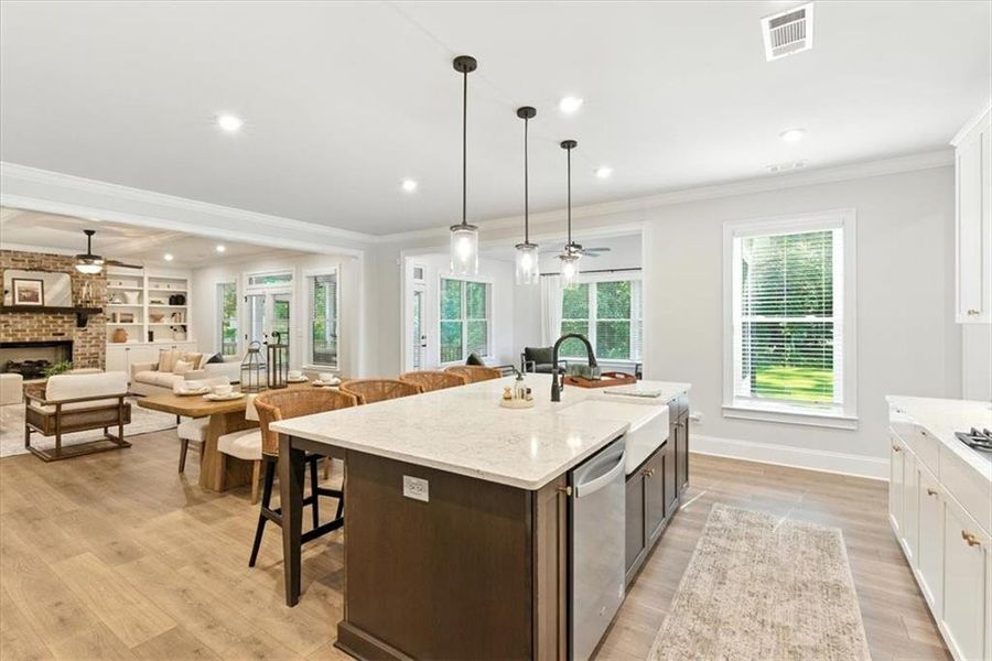Furnished interior view inside a new home in Ford Landing, Acworth (Image 37).