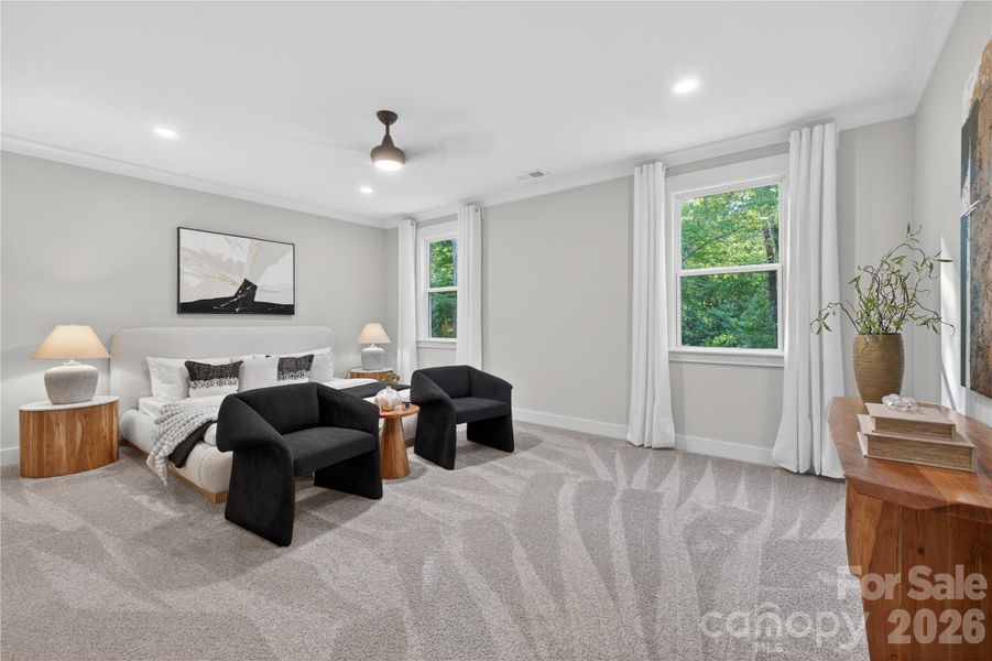 Furnished interior view inside a new home in , Hickory (Image 30).