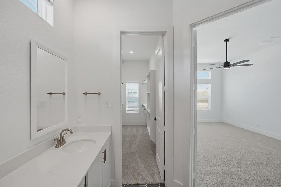 Furnished interior view inside a new home in Prominence Urban, San Antonio (Image 14).