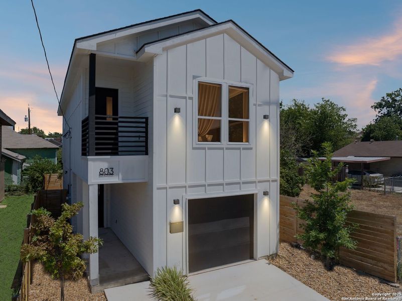 Front exterior of a new home in , San Antonio, TX, highlighting curb appeal (Image 22). Front exterior of a new home in , San Antonio, TX, highlighting curb appeal (Image 22).