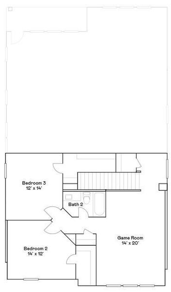 2D floor plan layout of this home in The Grand Prairie, Hockley, TX (Image 4).
