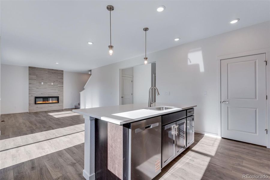 Furnished interior view inside a new home in Trails at Crowfoot, Parker (Image 9).