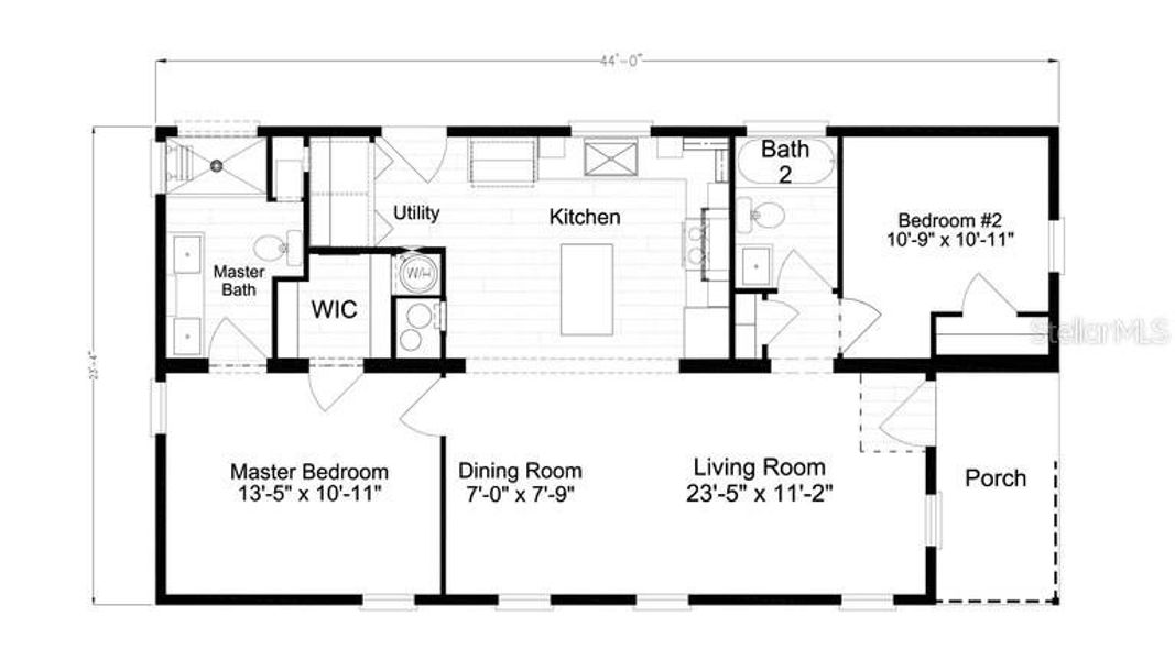 2D floor plan layout of this home in , Paisley, FL (Image 3).
