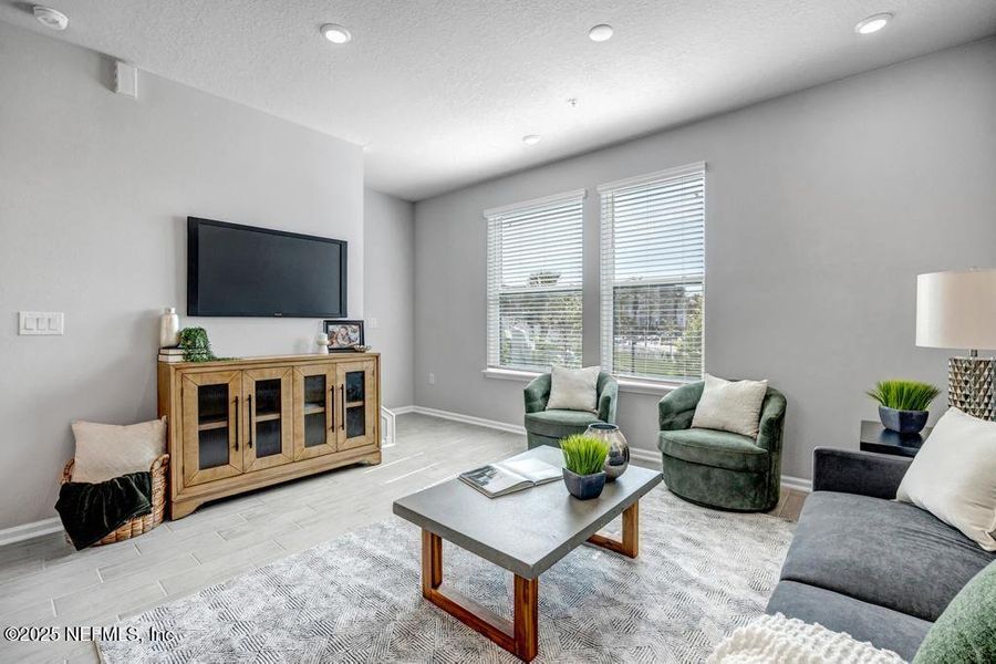 Furnished interior view inside a new home in Johnson Commons, Jacksonville (Image 28). Furnished interior view inside a new home in Johnson Commons, Jacksonville (Image 28).