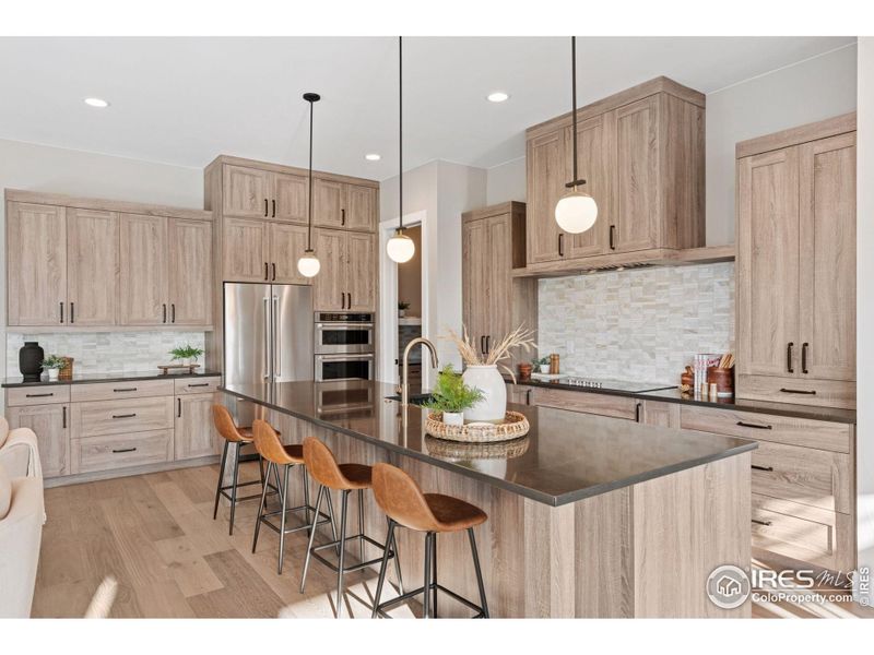 Furnished interior view inside a new home in Harvest LiteLuxe, Berthoud (Image 23).