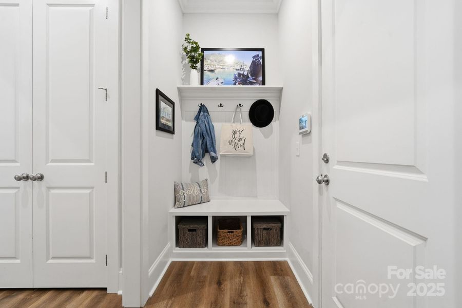 Drop zone off garage