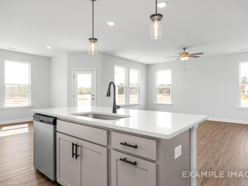 Furnished interior view inside a new home in Retreat at North Main, Lillington (Image 7).