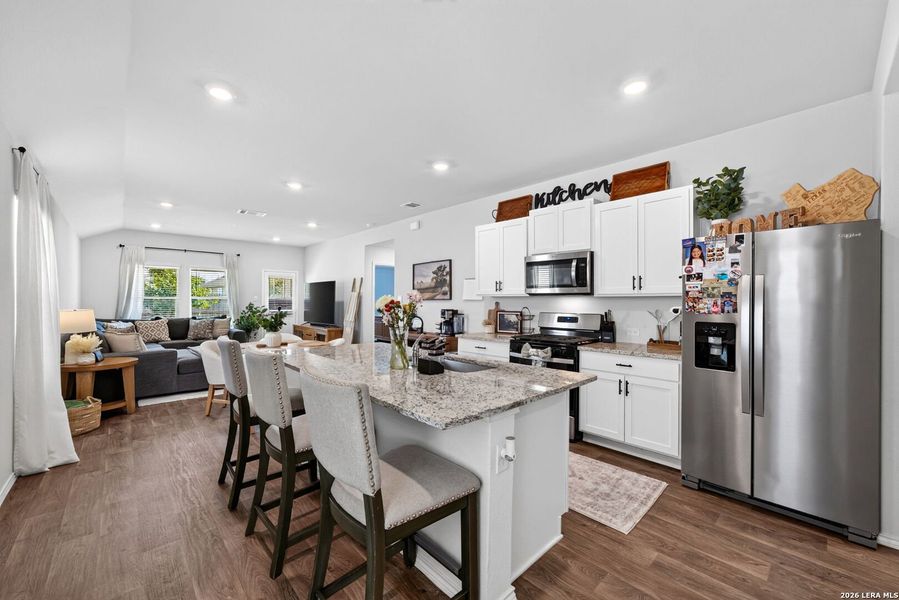 Furnished interior view inside a new home in Preserve at Medina, Von Ormy (Image 9).