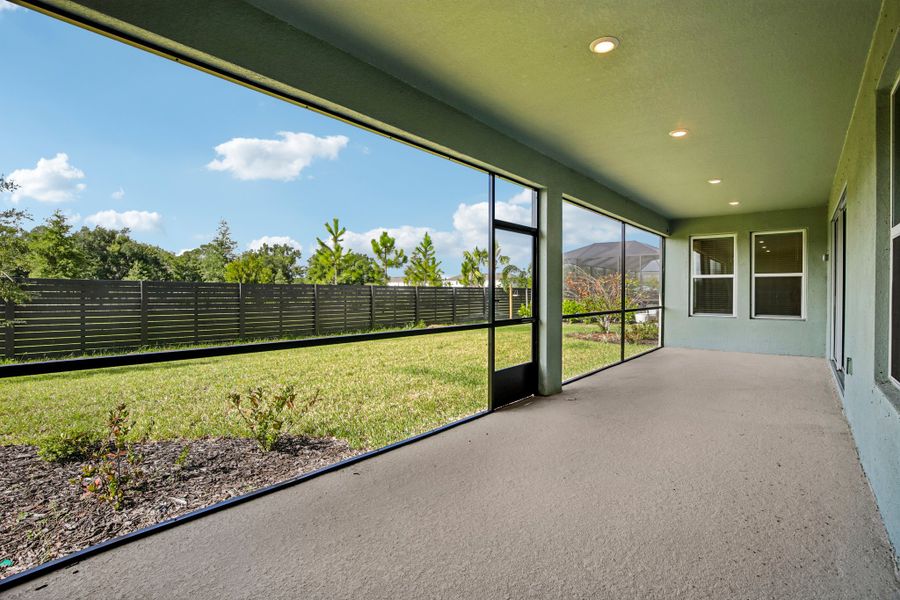 Exterior details and patio area of a home in Firethorn, Parrish (Image 3).