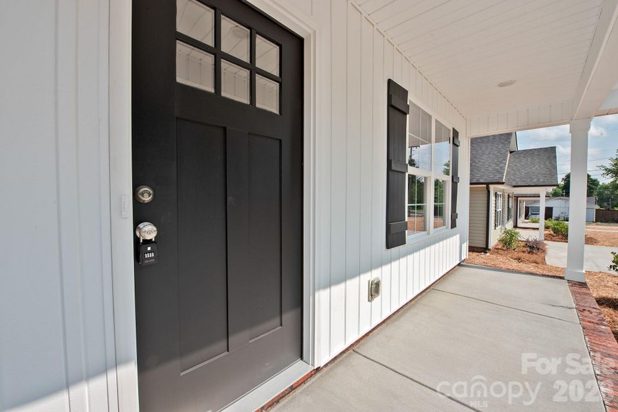 Exterior details and patio area of a home in , Landis (Image 3).