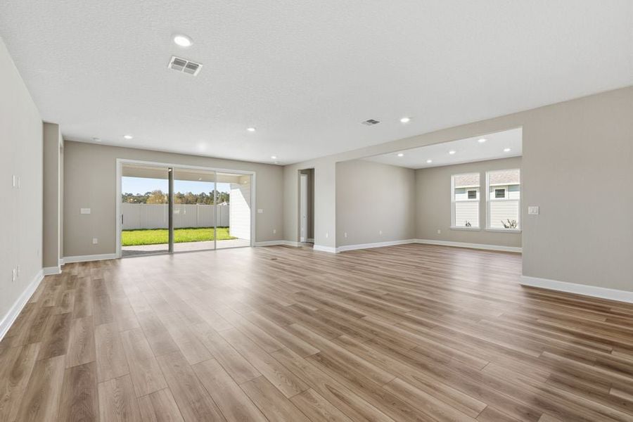Representative unfurnished interior of a home built from the Sanibel by Taylor Morrison in Headwaters at Lofton Creek, Yulee (Image 18).