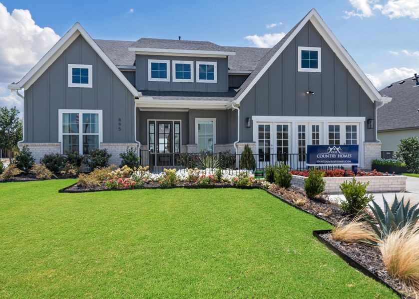 Representative exterior photo of a completed home built from the Mallory by Our Country Homes in Settlers Glen, New Fairview, TX (Image 8). Representative exterior photo of a completed home built from the Mallory by Our Country Homes in Settlers Glen, New Fairview, TX (Image 8).