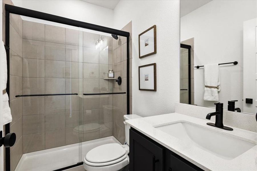 Furnished interior view inside a new home in Keeneland 50s, Aubrey (Image 13). Furnished interior view inside a new home in Keeneland 50s, Aubrey (Image 13).