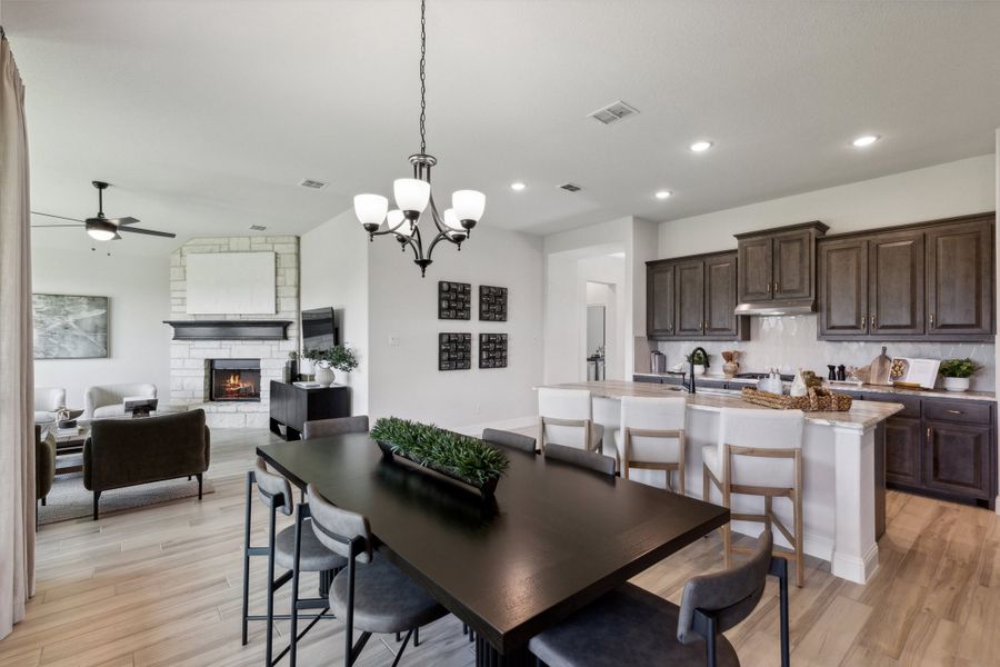 Furnished interior view inside a new home in Belle Meadows, Cleburne (Image 9).
