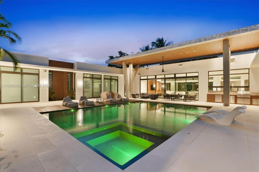 Exterior details and patio area of a home in , Miami Shores (Image 27). Exterior details and patio area of a home in , Miami Shores (Image 27).