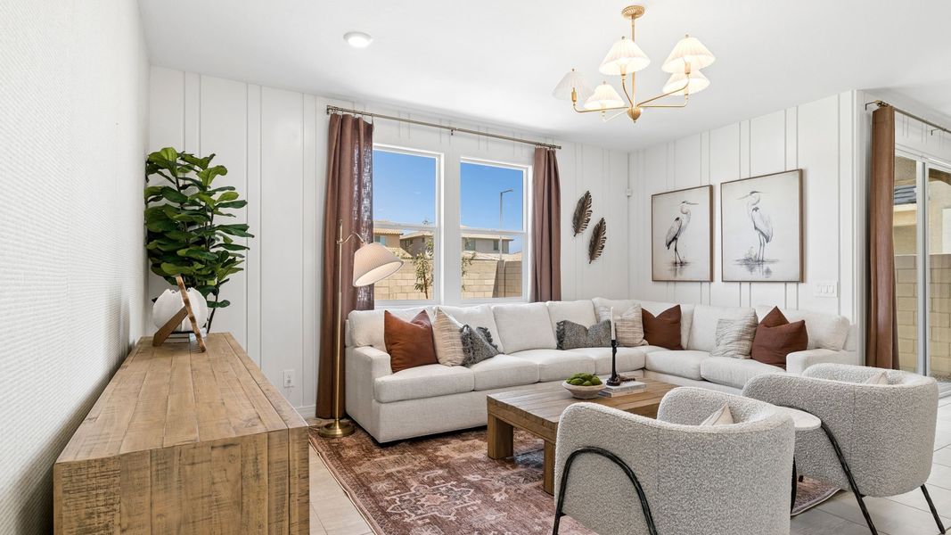 Furnished interior view inside a new home in Rio Rancho Estates, Wittmann (Image 10).
