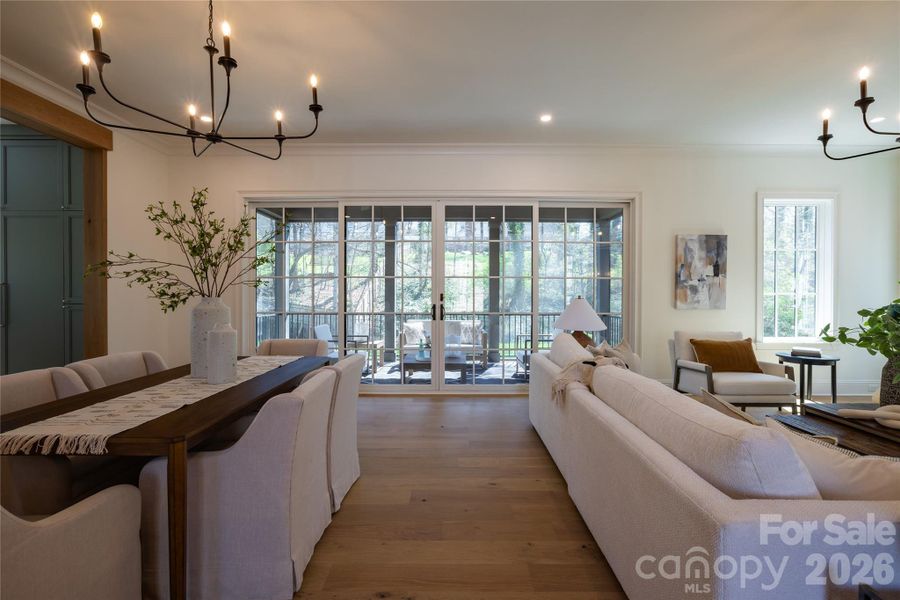 Furnished interior view inside a new home in , Charlotte (Image 18).