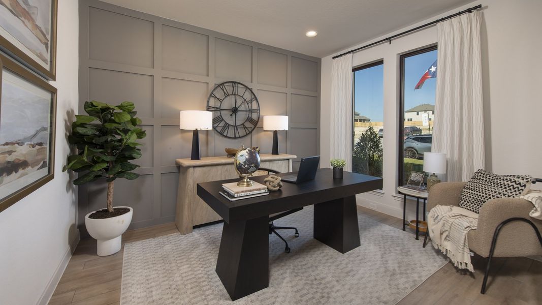 Furnished interior view inside a new home in Santa Rita Ranch - Eldorado, Liberty Hill (Image 10).