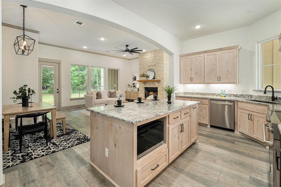 Furnished interior view inside a new home in , Star Harbor (Image 13).
