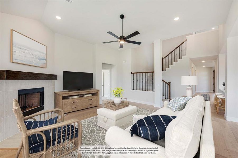 Furnished interior view inside a new home in Hunters Ridge, Crowley (Image 14).