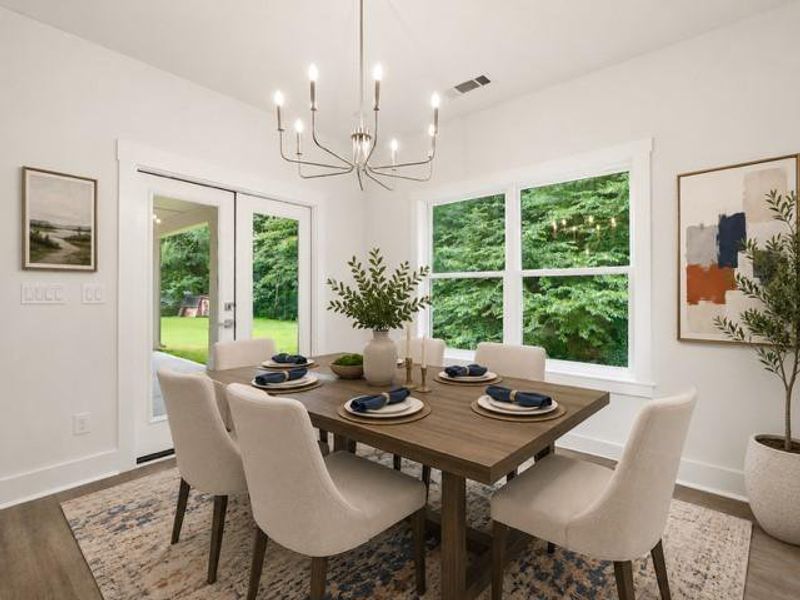 Furnished interior view inside a new home in , Marietta (Image 16).
