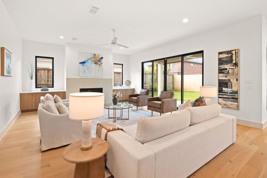 Furnished interior view inside a new home in , Houston (Image 5).